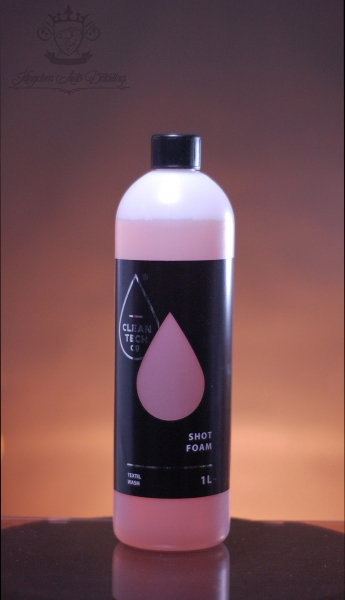 Clean Tech Co. SHOT FOAM 1000ml cleaner designed for extraction or manual cleaning of fabric and suede upholstery